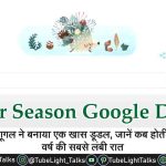 Winter Season Google Doodle in hindi