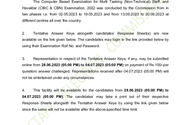 ssc mts answer key 2023