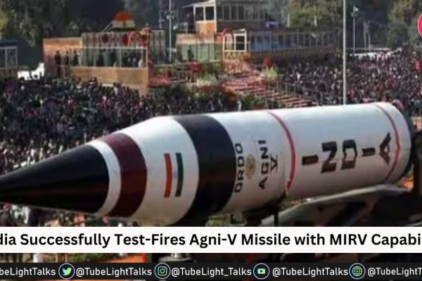 India Successfully Test-Fires Agni-V Missile with MIRV Capability