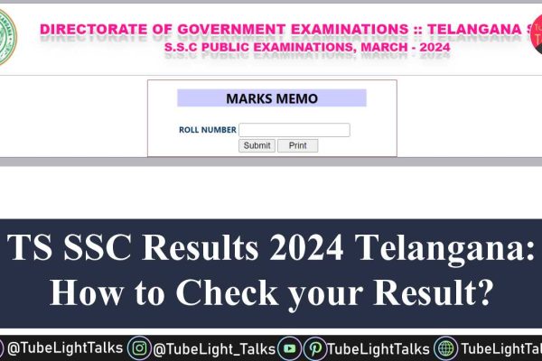 TS SSC Results 2024 Telangana How to Check your Result