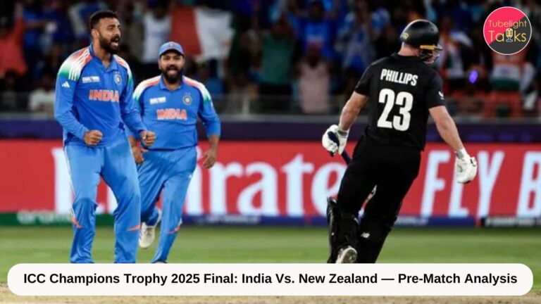 ICC Champions Trophy 2025 Final India Vs. New Zealand — Pre-Match Analysis & Insights