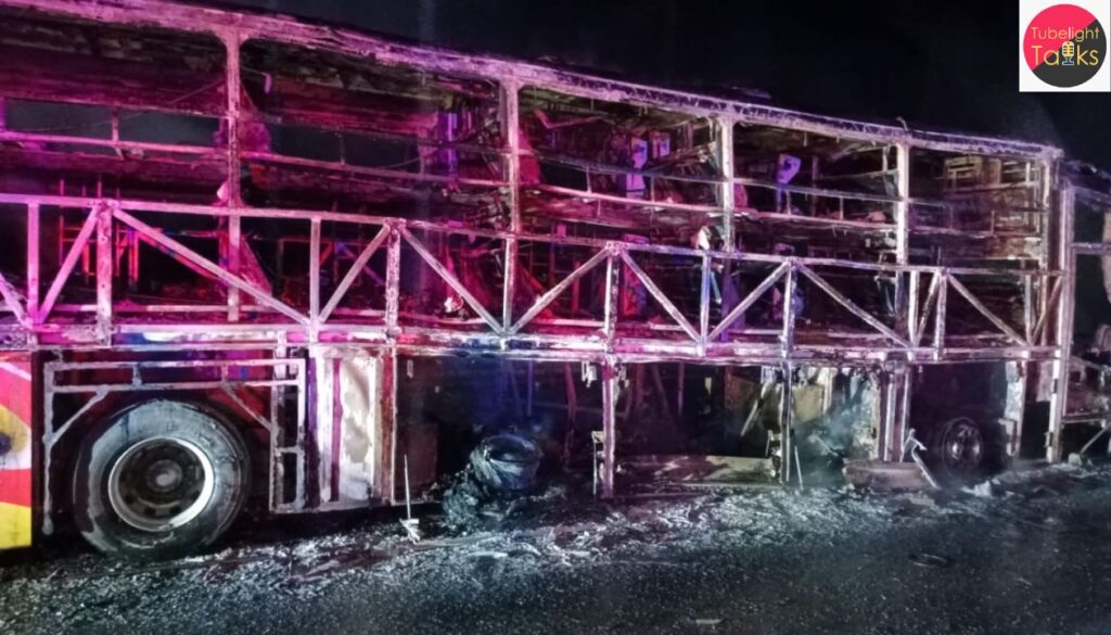 Hyderabad–Bengaluru Bus Tragedy: 19 People Burned to Death After Horrific Fire on NH-44
