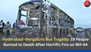 Hyderabad–Bengaluru Bus Tragedy: 19 People Burned to Death After Horrific Fire on NH-44