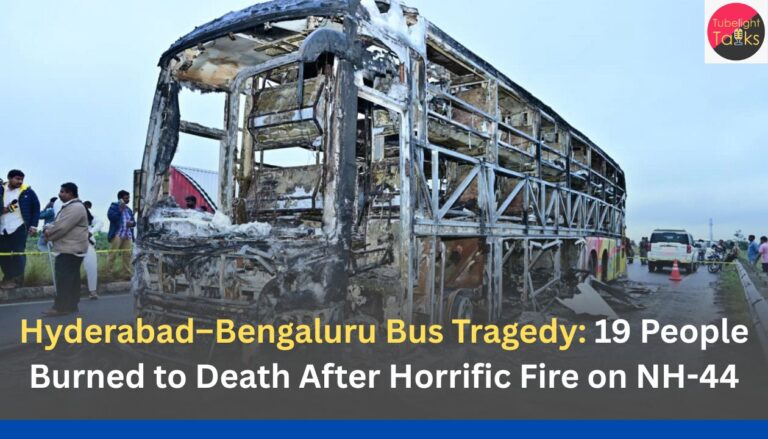Hyderabad–Bengaluru Bus Tragedy: 19 People Burned to Death After Horrific Fire on NH-44