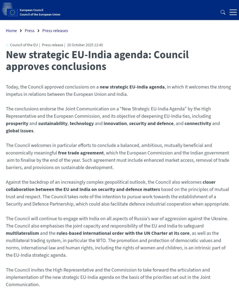 India-EU Relations Strengthen: A New Era of Strategic Cooperation