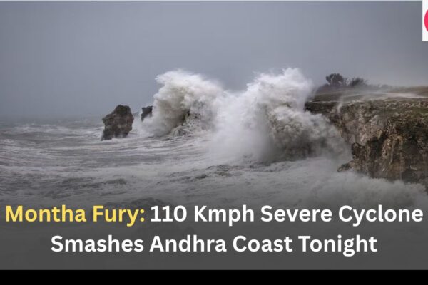 Montha Fury 110 Kmph Severe Cyclone Smashes Andhra Coast Tonight; Odisha Shuts Down Amid Landslide Fears