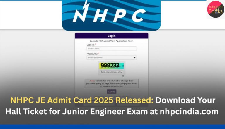 NHPC JE Admit Card 2025 Released Download Your Hall Ticket for Junior Engineer Exam at nhpcindia.com Check Date, Centres & Instructions