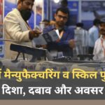 भारत में मैन्युफैक्चरिंग व स्किल पुनर्गठन: दिशा, दबाव और अवसर भारत में मैन्युफैक्चरिंग व स्किल पुनर्गठन दिशा, दबाव और अवसर