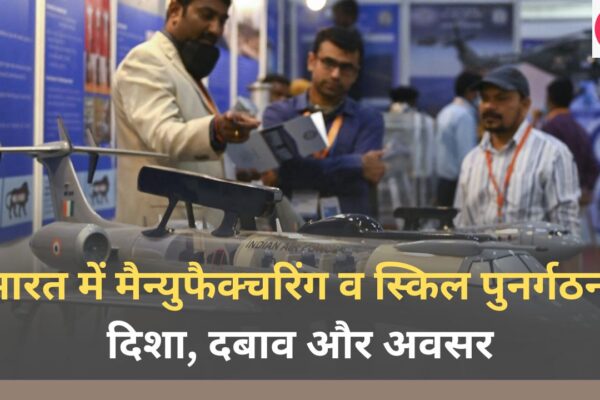 भारत में मैन्युफैक्चरिंग व स्किल पुनर्गठन दिशा, दबाव और अवसर