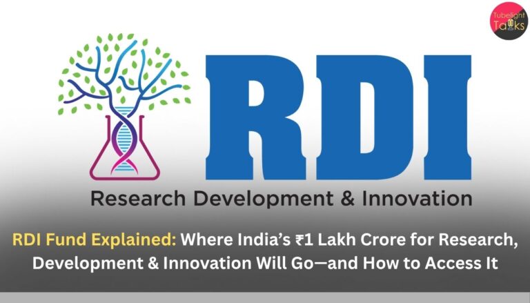 RDI Fund Explained: Where India’s ₹1 Lakh Crore for Research, Development & Innovation Will Go—and How to Access It