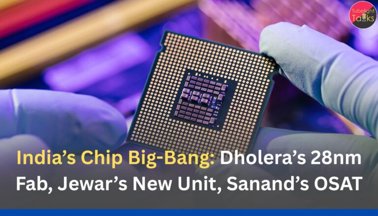India’s Chip Big-Bang: Dholera’s 28nm Fab, Jewar’s New Unit, Sanand’s OSAT
