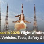 Gaganyaan in 2025: Flight Windows, Crew Timeline, Vehicles, Tests, Safety & Recovery