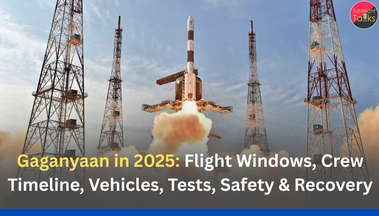 Gaganyaan in 2025: Flight Windows, Crew Timeline, Vehicles, Tests, Safety & Recovery