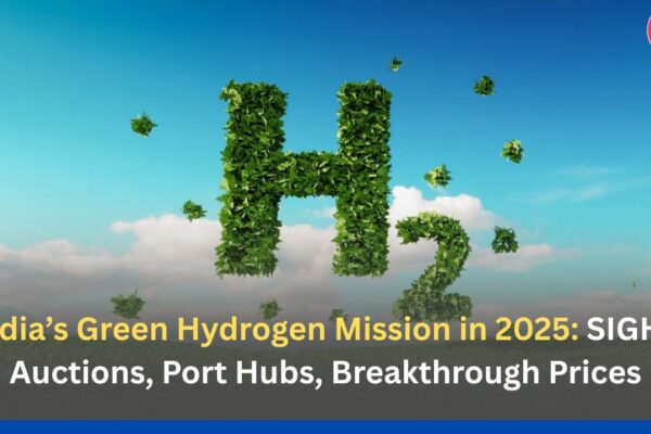 India’s Green Hydrogen Mission in 2025: SIGHT Auctions, Port Hubs, Breakthrough Prices