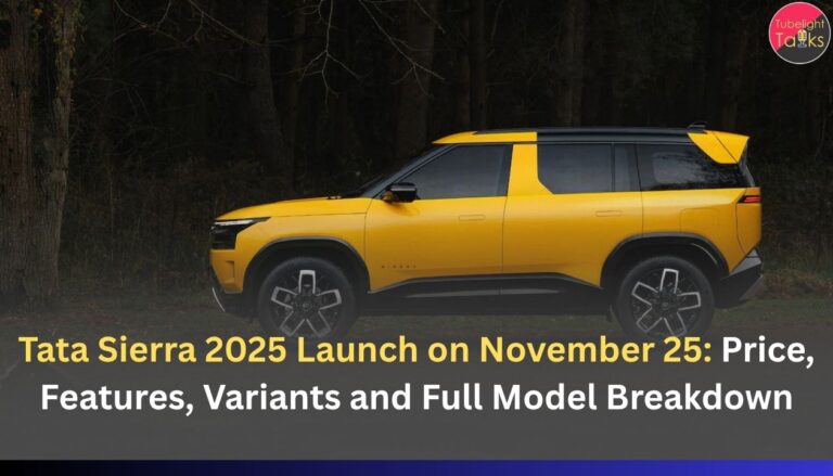 Tata Sierra 2025 Launch on November 25: Price, Features, Variants and Full Model Breakdown