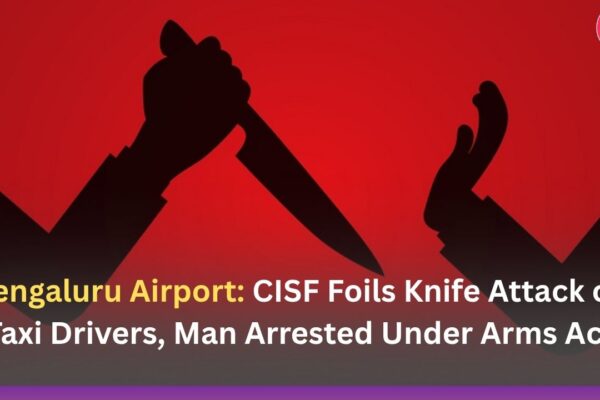 Bengaluru Airport: CISF Foils Knife Attack on Taxi Drivers, Man Arrested Under Arms Act