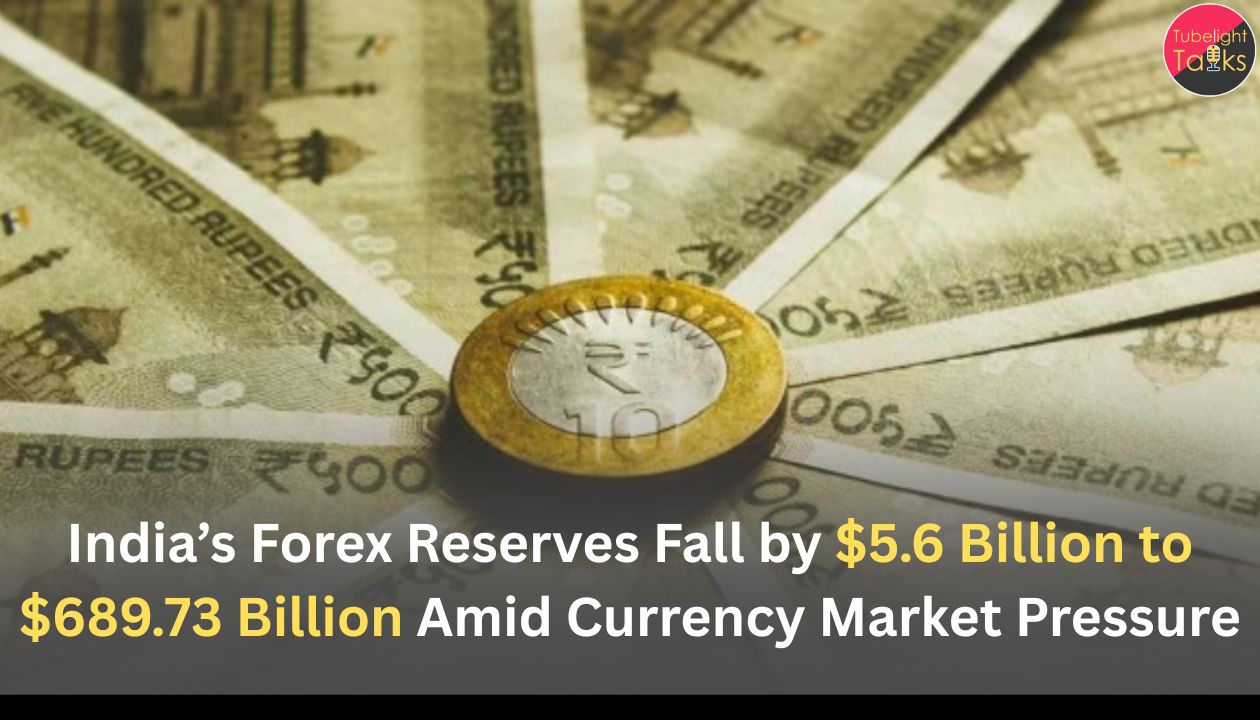 India’s Forex Reserves Fall by $5.6 Billion to $689.73 Billion Amid Currency Market Pressure