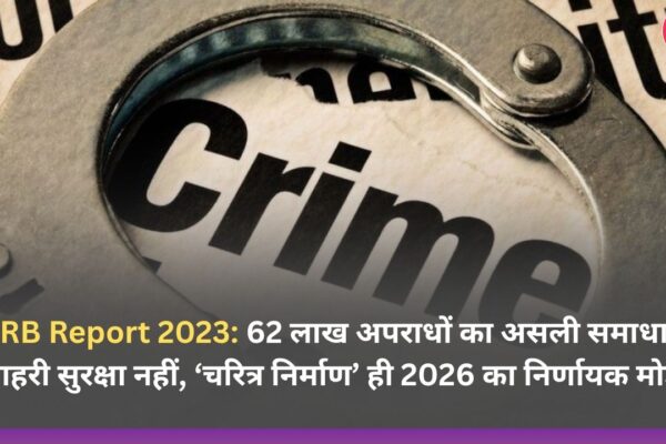 NCRB Report 2023: 62 लाख अपराधों का असली समाधान— बाहरी सुरक्षा नहीं, ‘चरित्र निर्माण’ ही 2026 का निर्णायक मोड़
