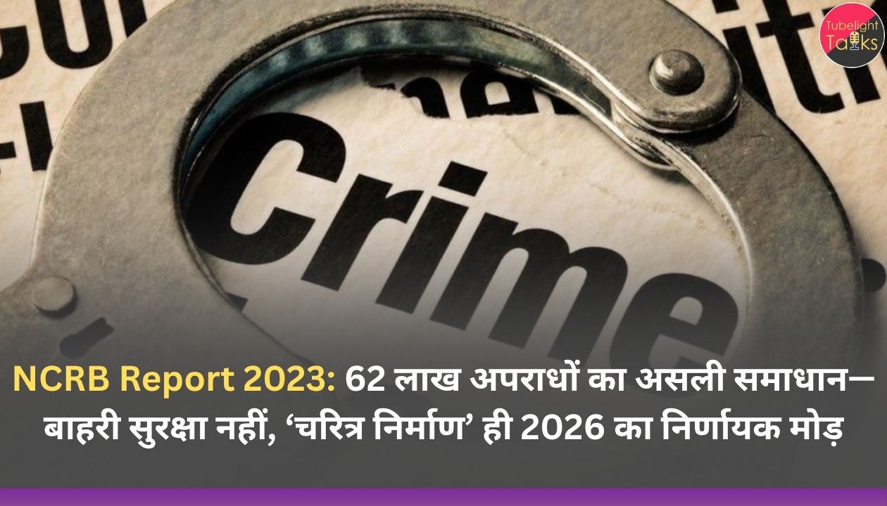 NCRB Report 2023: 62 लाख अपराधों का असली समाधान— बाहरी सुरक्षा नहीं, ‘चरित्र निर्माण’ ही 2026 का निर्णायक मोड़