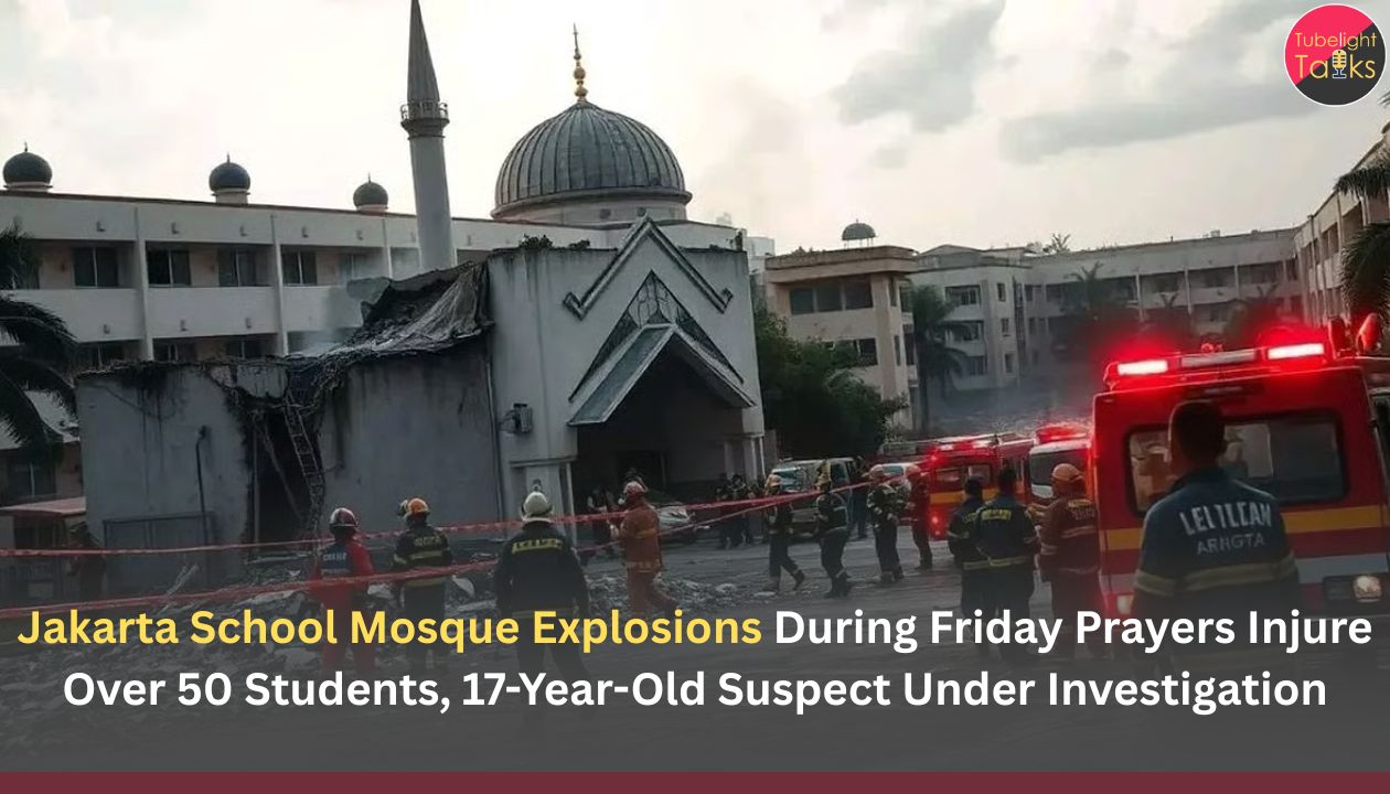 Jakarta School Mosque Explosions During Friday Prayers Injure Over 50 Students, 17-Year-Old Suspect Under Investigation