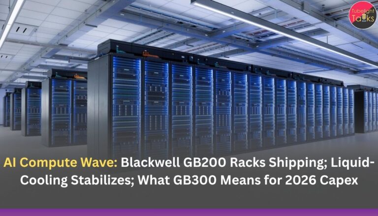 AI Compute Wave: Blackwell GB200 Racks Shipping; Liquid-Cooling Stabilizes; What GB300 Means for 2026 Capex