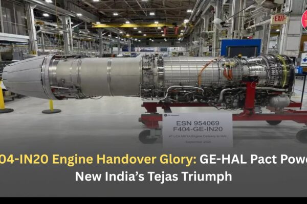 F404-IN20 Engine Handover Glory: GE-HAL Pact Powers New India’s Tejas Triumph