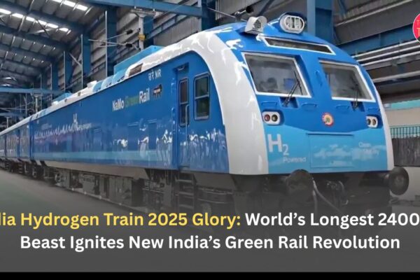 India Hydrogen Train 2025 Glory: World’s Longest 2400kW Beast Ignites New India’s Green Rail Revolution