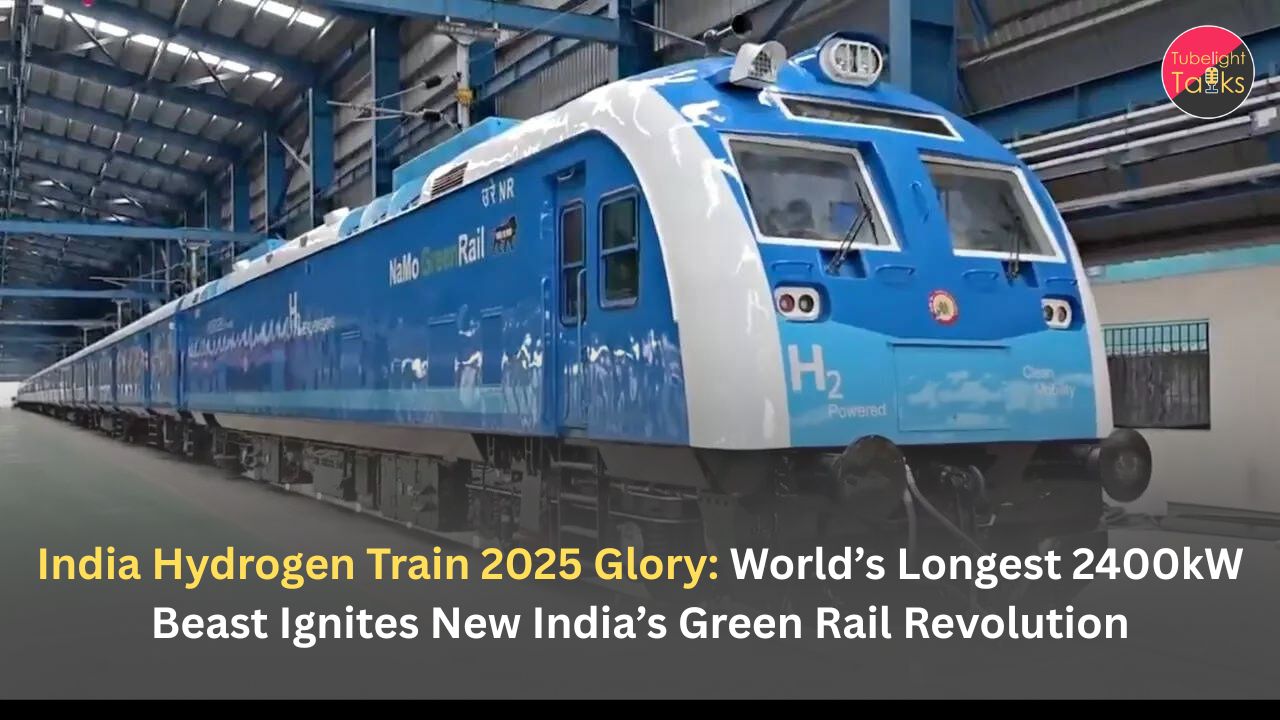 India Hydrogen Train 2025 Glory: World’s Longest 2400kW Beast Ignites New India’s Green Rail Revolution