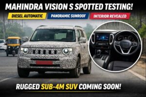 Mahindra Vision S Spotted Testing