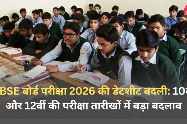 CBSE बोर्ड परीक्षा 2026 की डेटशीट बदली