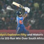 Hardik Pandya’s Explosive Fifty and Historic Milestones Power India to 101-Run Win Over South Africa in Cuttack