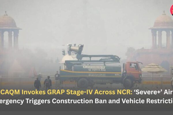 CAQM Invokes GRAP Stage-IV Across NCR: ‘Severe+’ Air Emergency Triggers Construction Ban and Vehicle Restrictions