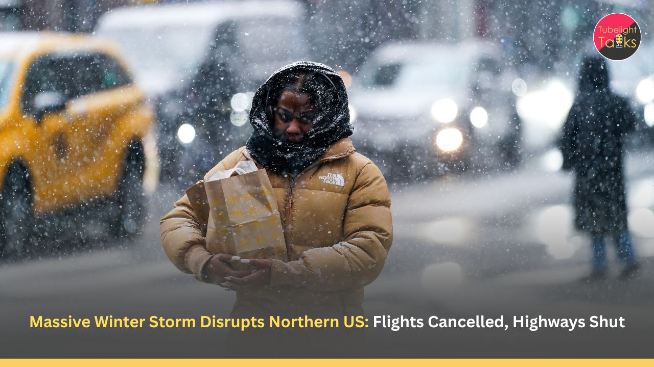 Massive Winter Storm Disrupts Northern US: Flights Cancelled, Highways Shut