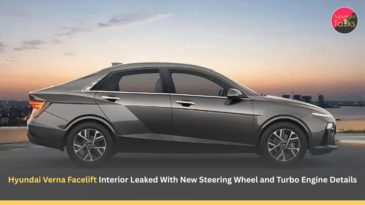 Hyundai Verna Facelift Interior Leaked With New Steering Wheel and Turbo Engine Details