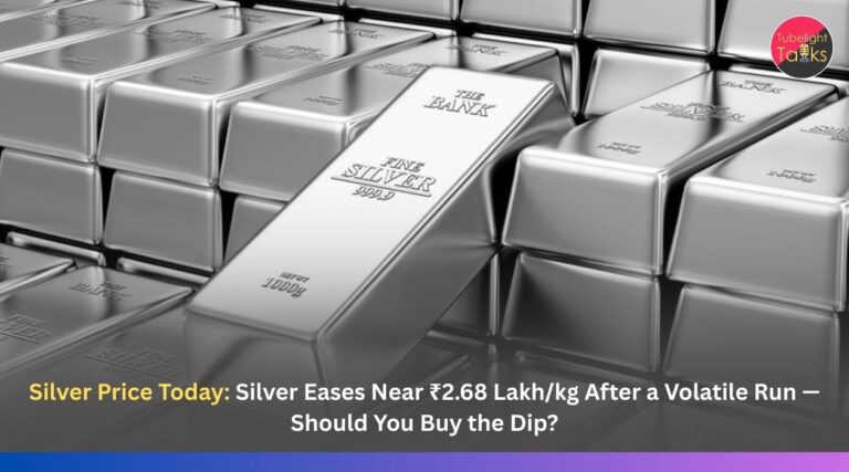 Silver Price Today: Silver Eases Near ₹2.68 Lakh/kg After a Volatile Run — Should You Buy the Dip?