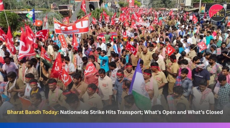 Bharat Bandh Today: Nationwide Strike Hits Transport; What’s Open and What’s Closed