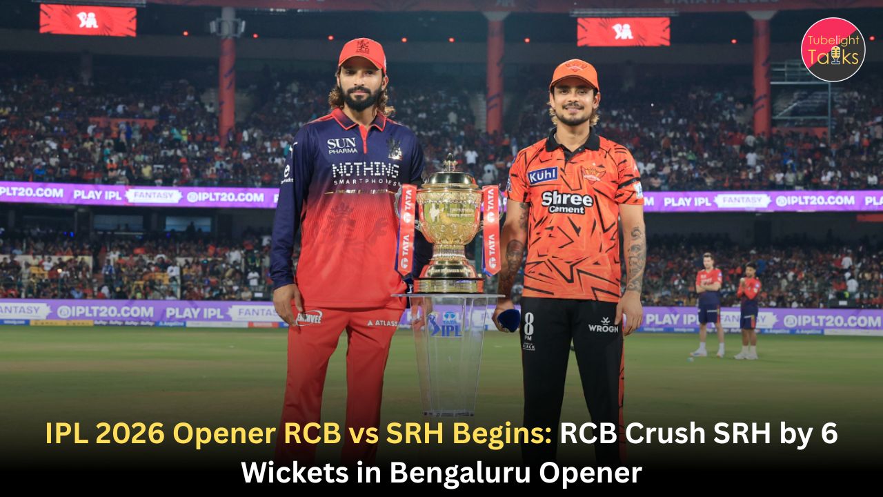 IPL 2026 Opener RCB vs SRH Begins on a Somber Note as RCB Crush SRH by 6 Wickets in Bengaluru Opener