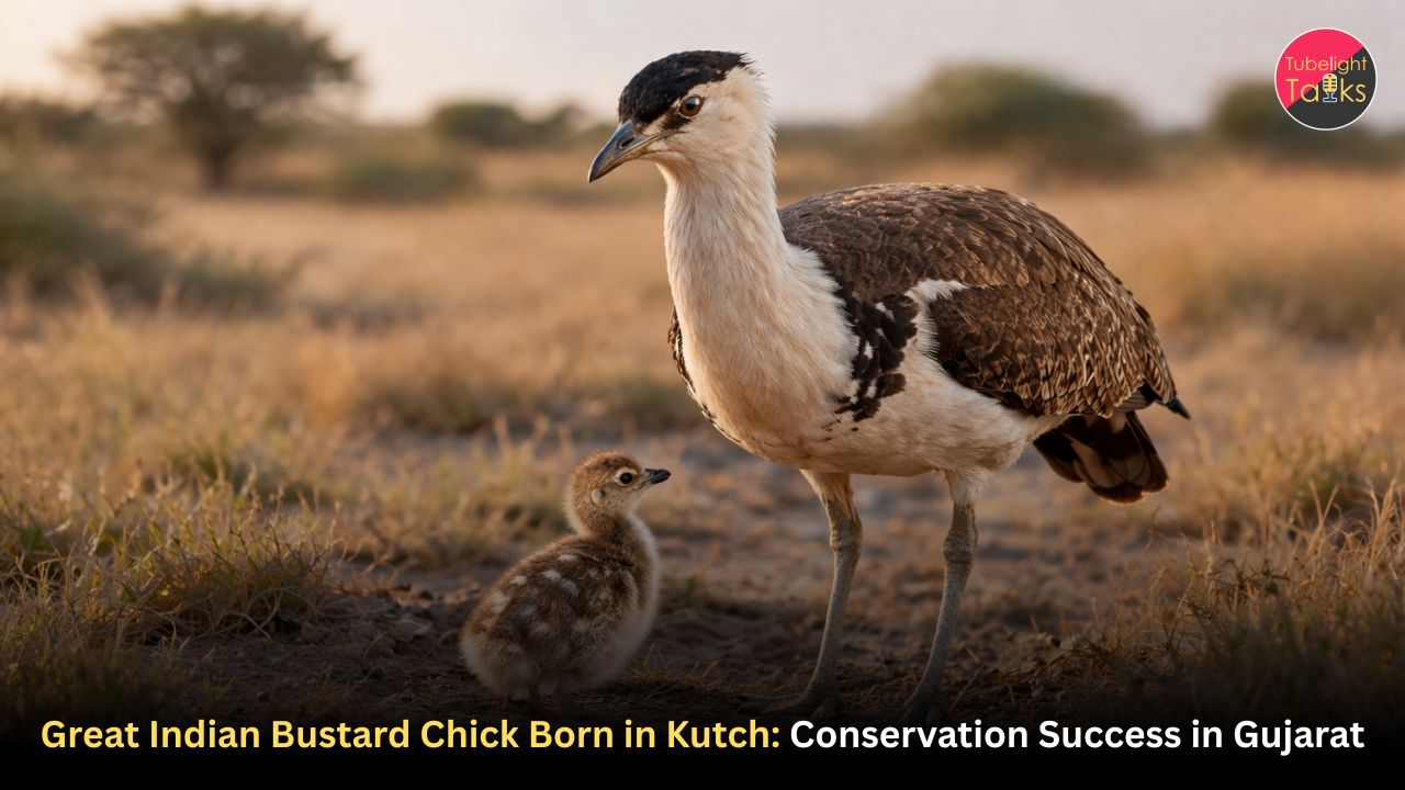 Great Indian Bustard Chick Born in Kutch: Conservation Success in Gujarat