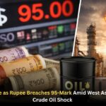 Markets Tumble as Rupee Breaches 95-Mark Amid West Asia Conflict and Crude Oil Shock