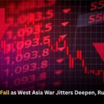 Sensex Nifty Fall as West Asia War Jitters Deepen, Rupee Hits Low