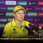Alyssa Healy ODI Farewell: 158 Powers Australia to 3–0 Series Sweep Over India