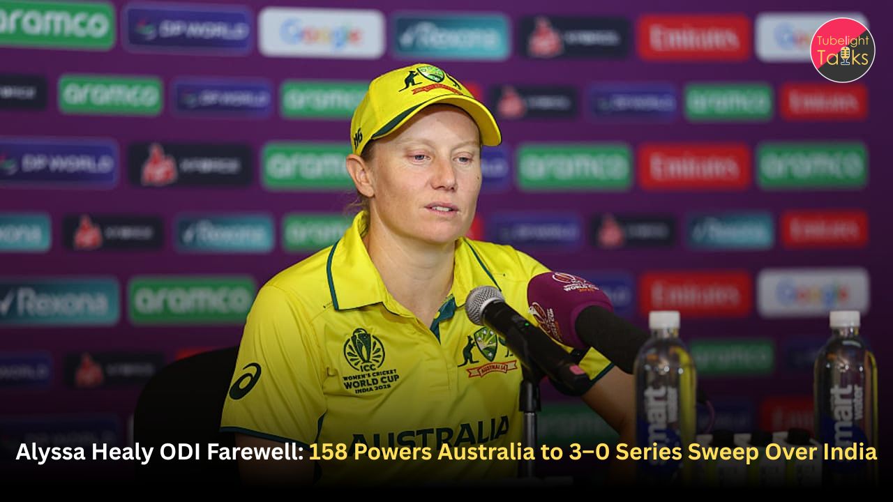 Alyssa Healy ODI Farewell: 158 in Final Career Match Seals 3–0 Sweep Against India