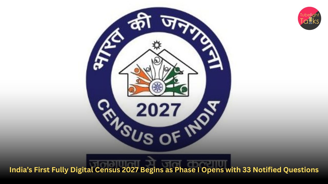 India’s First Fully Digital Census 2027 Begins as Phase I Opens with 33 Notified Questions