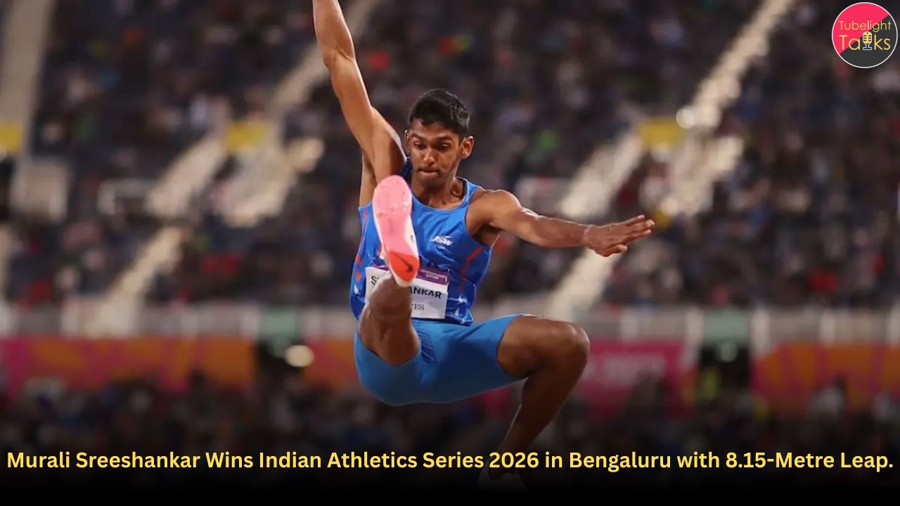 Murali Sreeshankar Wins Indian Athletics Series 2026 in Bengaluru with 8.15-Metre Leap.