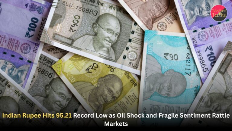 Indian Rupee Hits 95.21 Record Low as Oil Shock and Fragile Sentiment Rattle Markets