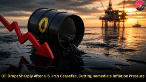 Oil Drops Sharply After U.S.-Iran Ceasefire, Cutting Immediate Inflation Pressure