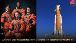 Artemis II Crew Makes Historic First Moonship-to-Spaceship Call With the ISS