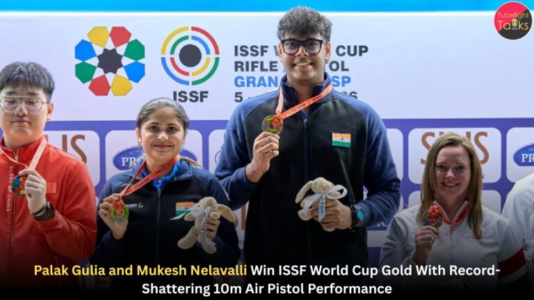 Palak Gulia and Mukesh Nelavalli Win ISSF World Cup Gold With Record-Shattering 10m Air Pistol Performance