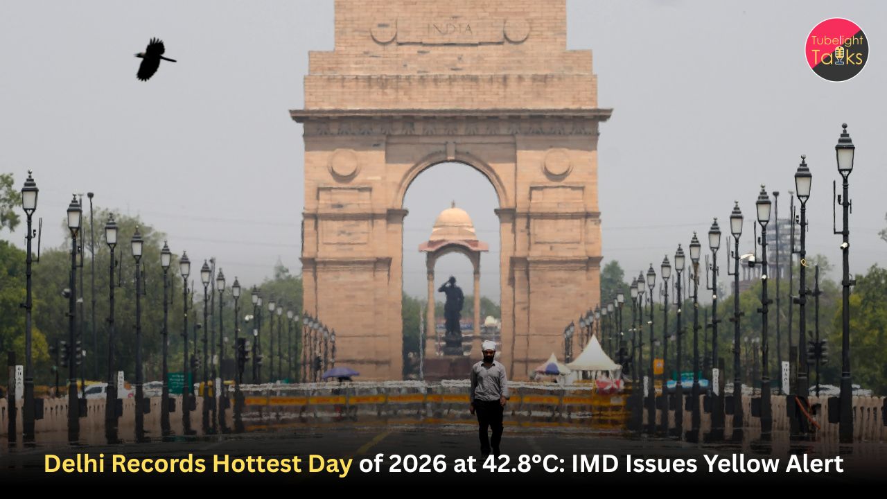 Delhi Records Hottest Day of 2026 at 42.8°C: IMD Issues Yellow Alert