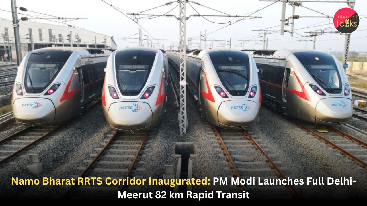 Namo Bharat RRTS Corridor Inaugurated: PM Modi Launches Full Delhi-Meerut 82 km Rapid Transit